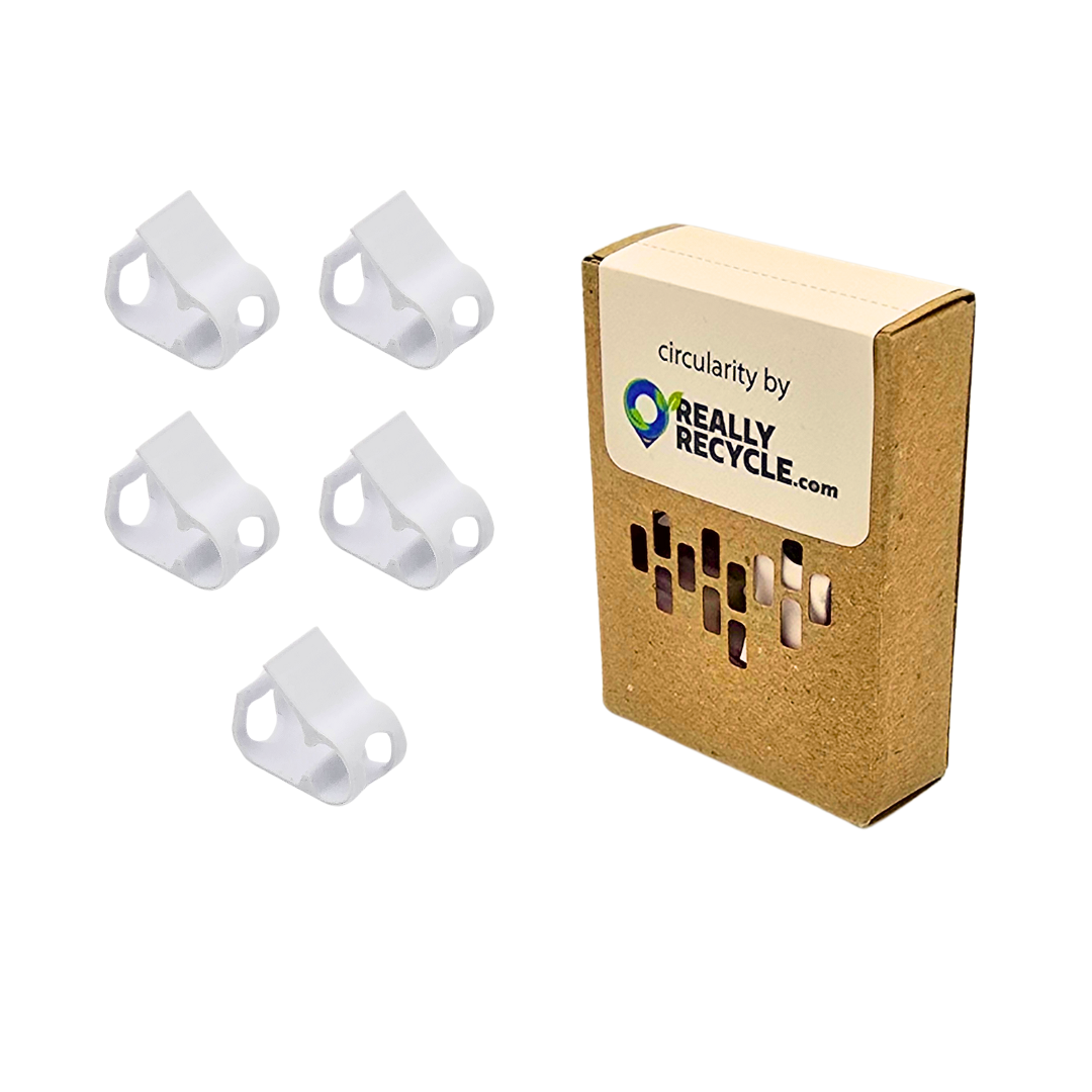 Tube Clamps, 5 pack, white