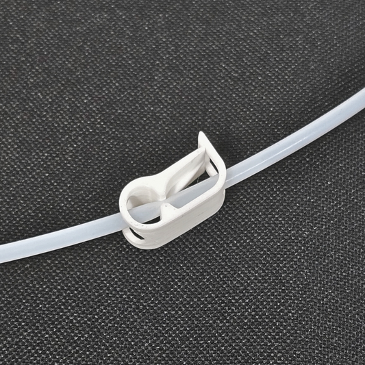 Tube Clamps, 5 pack, white