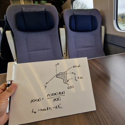 Personal A4 white board and pen