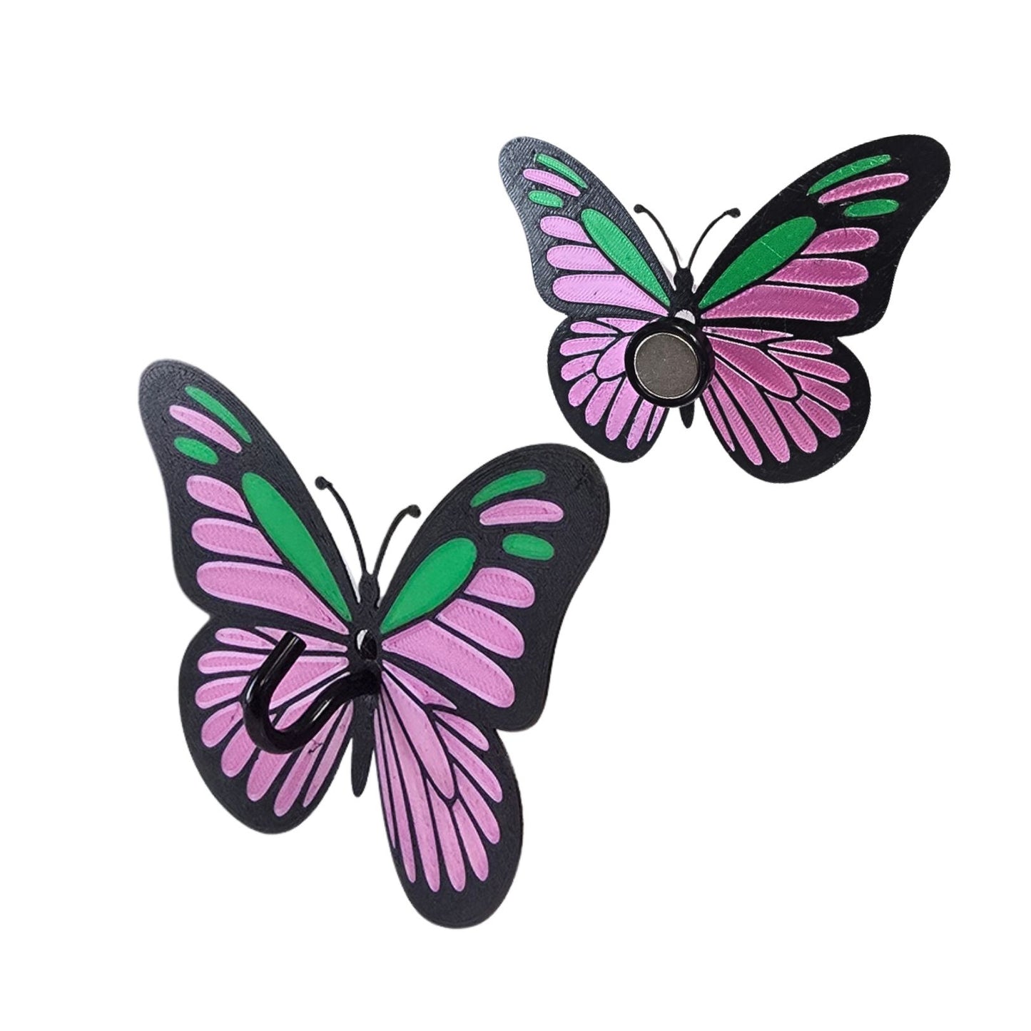 Magnetic Butterfly Hooks, Pack of 2