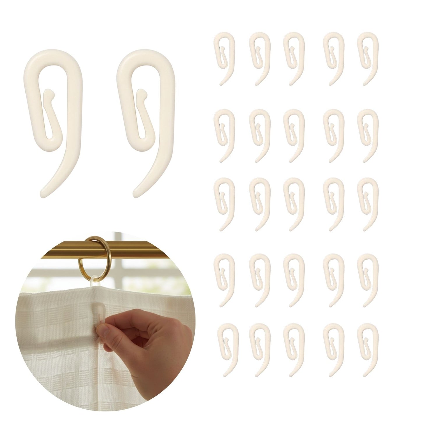 Curtain Hooks (25 pack)