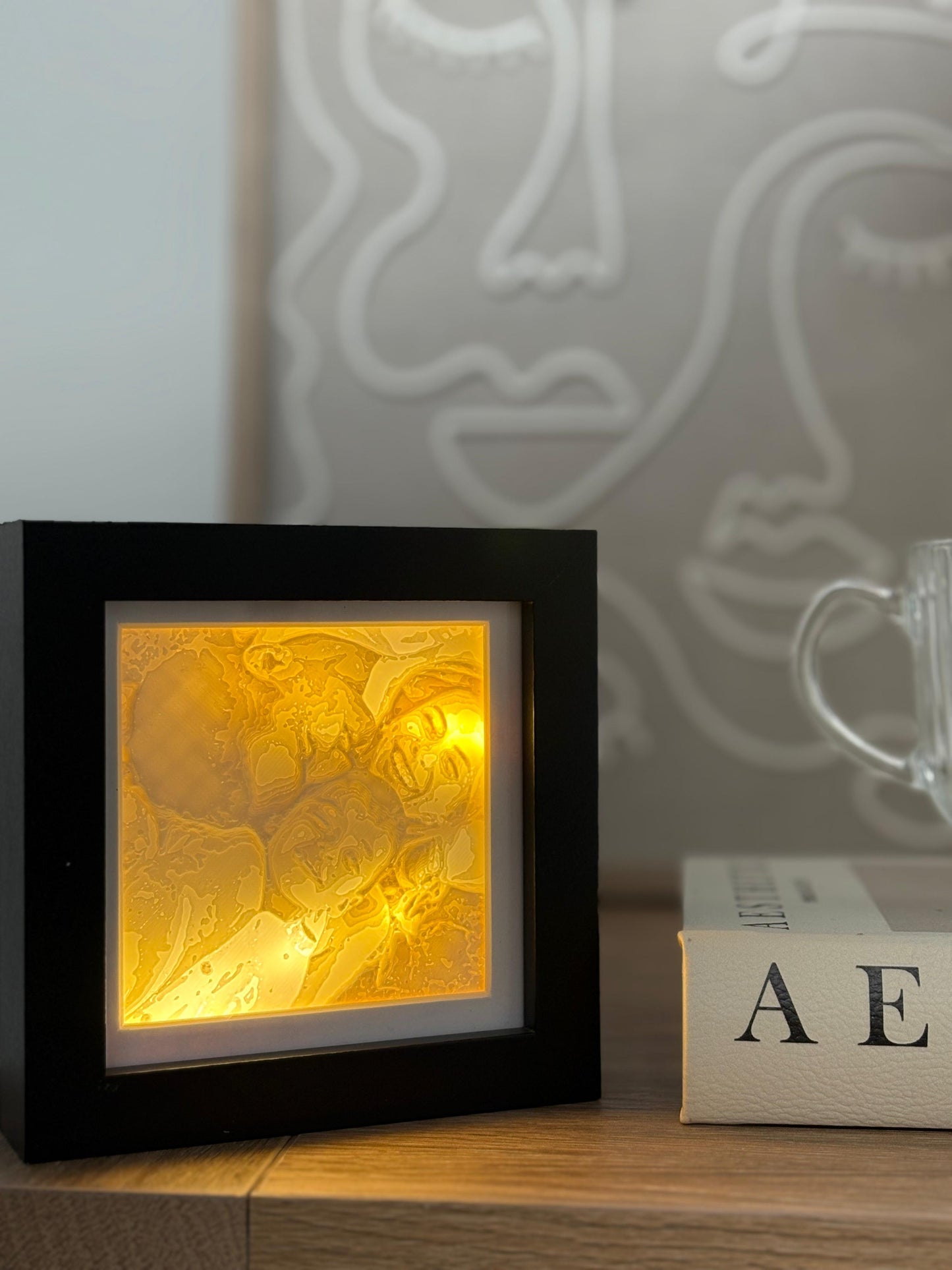 Backlit Memento Tile in Frame