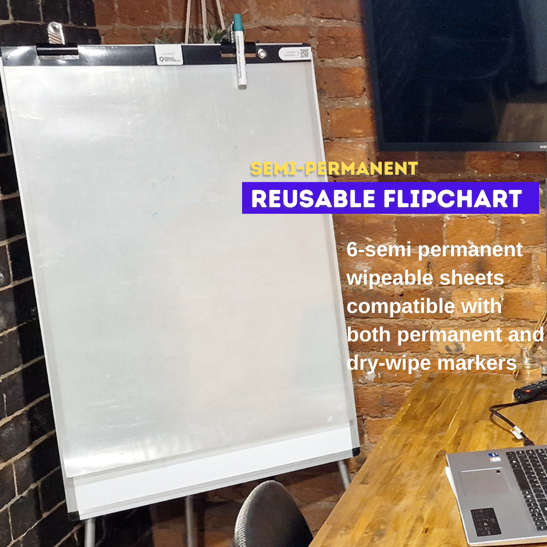 Smart Reusable Dry-wipe Flipchart