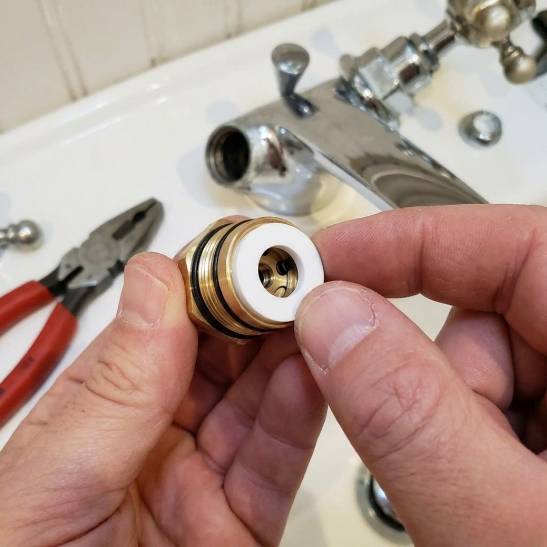 1/2" Washer Seals, White, Flat Ring Gaskets for Plumbing Repair