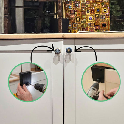 Cupboard Door Knob Drill Guide