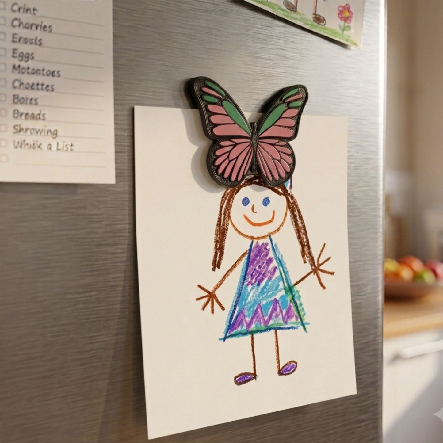 Butterfly fridge magnet, pack of 2