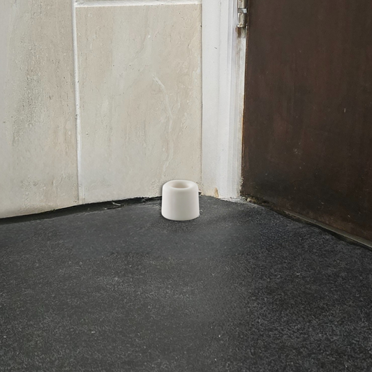 Floor Mounted Door Stopper, White