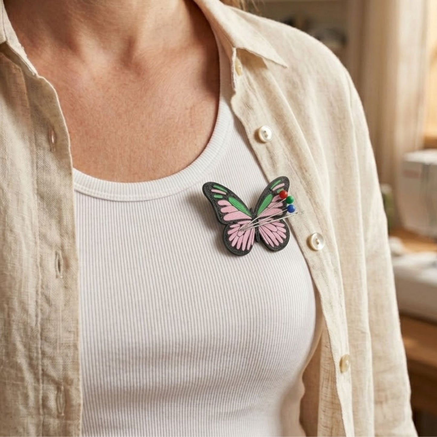 Butterfly Needle Holder