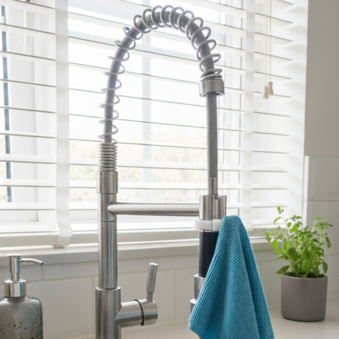 Sink Sprayer Latch & Sponge Hook