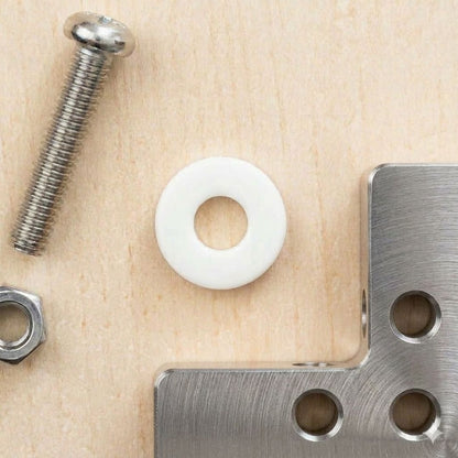 1/2" Washer Seals, White, Flat Ring Gaskets for Plumbing Repair