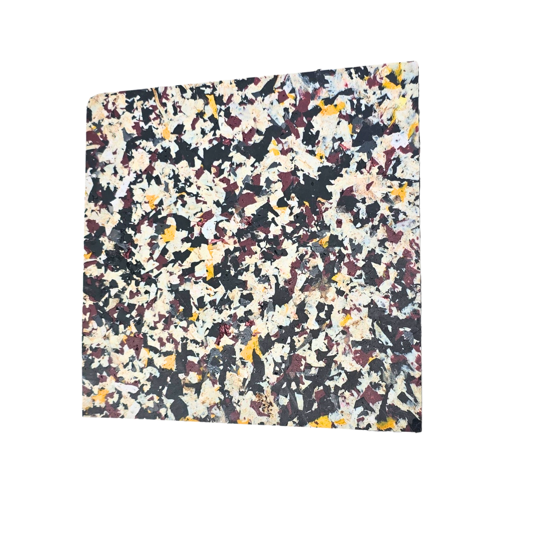 Multicolour, recycled plastic tiles (5-pack)