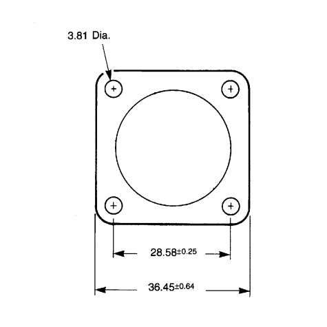 CPC Flange Plug Square Connector