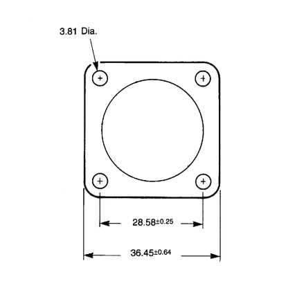 CPC Flange Plug Square Connector