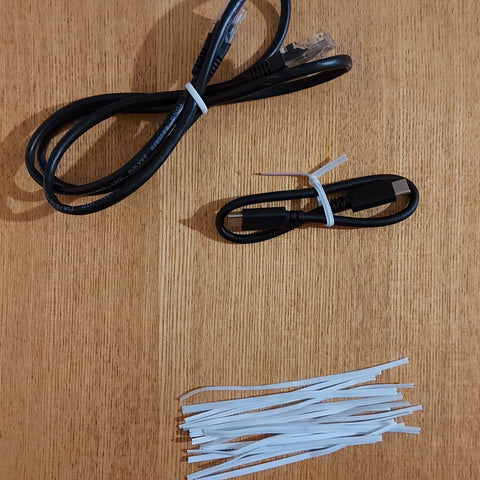 Plastic coated wire twists